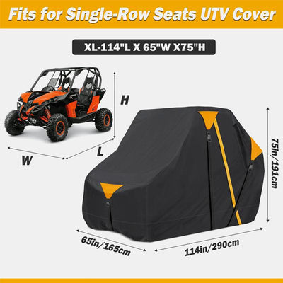 XL Size Single Row Seats UTV Cover - XYZCTEM®