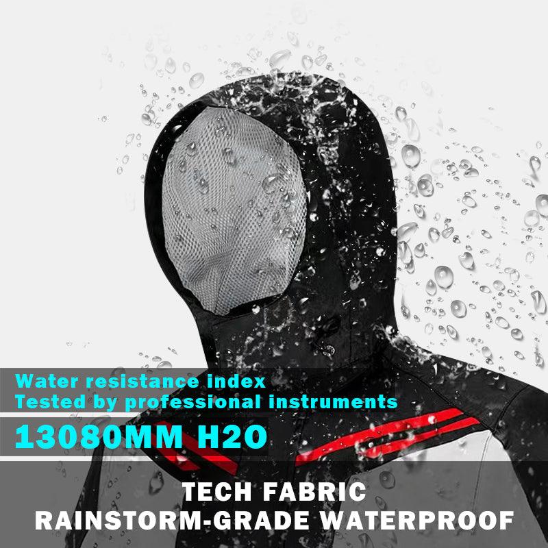 Red motorcycle rain suits - XYZCTEM