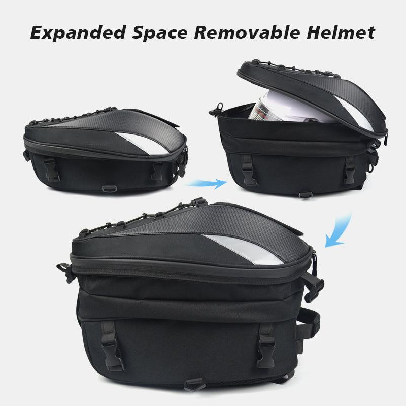 Saddlebag, tail bag, top box, tank bag, soft bag, hard bag comparison