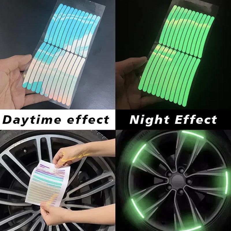 40Pcs Wheel Rim Tape Reflective Stripes - XYZCTEM® - XYZCTEM