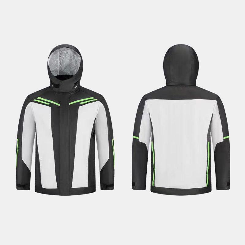 Red motorcycle rain suits - XYZCTEM