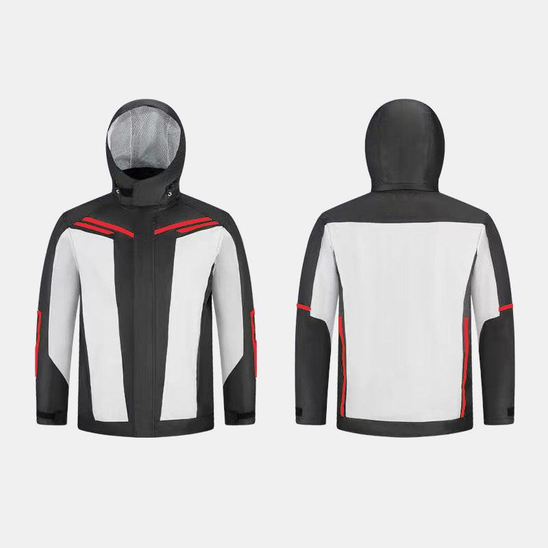 Red motorcycle rain suits - XYZCTEM