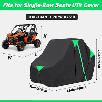 XXL Size Single Row Seats UTV Cover - XYZCTEM®